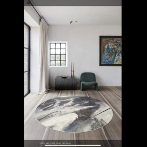 Galleria Marble Grey/Brown Round