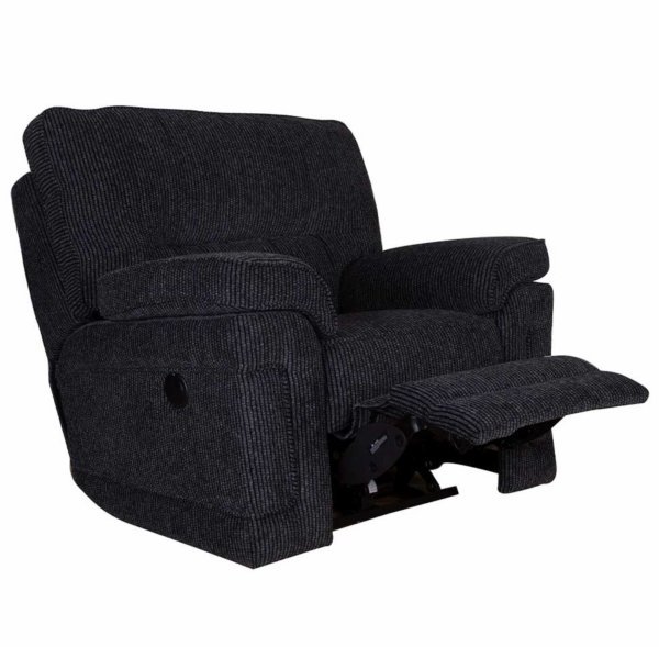 Buoyant - Plaza Charcoal - 3 Seater Recliner - Image 2