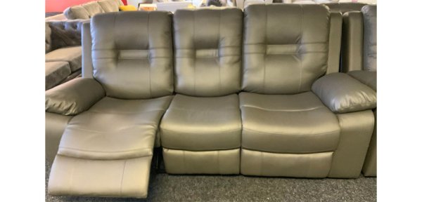 Leather 3 seater recliner