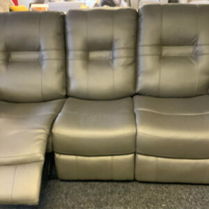 Leather 3 seater recliner