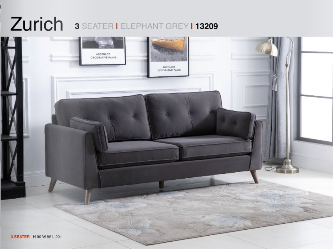 Zurich Elephant 3 Seater